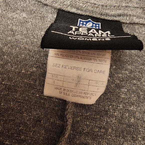 Chargers NFL Women's Gray Half Sleeve Shirt - Picture 9 of 10